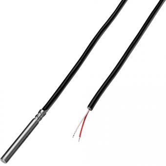 Cable probe Pt 100, 2-wire | copper cable FEP (Teflon®)/Sil, 2 x 0.22 mm²