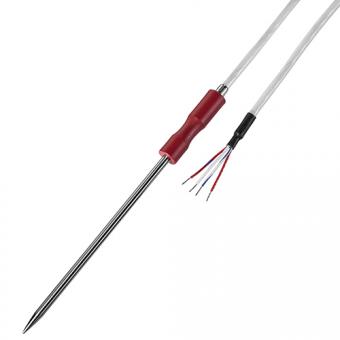 Penetration temperature probe 1xPt100/B/4 Pt1000, 4-wire | Centric measuring tip