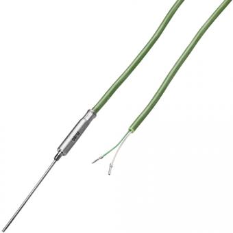 Mineral insulated thermocouple with 2 m silicon cable type K 1.5 mm | 100 mm