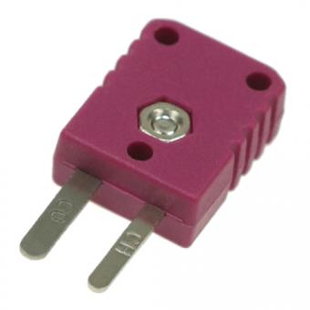Miniature thermocouple connector type E, violet | -50...+120°C