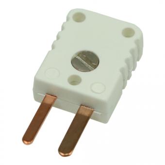 Miniature thermocouple connector type U, white | -50...+120°C