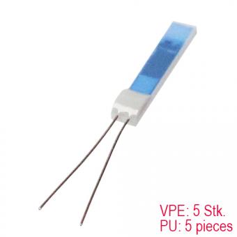 Platinum temperature sensor, PU: 5 pieces Pt100 | F 0,3 (Class B) DIN EN 60751 conform | (LxWxH) 10.0 x 2.0 x 1.3 mm