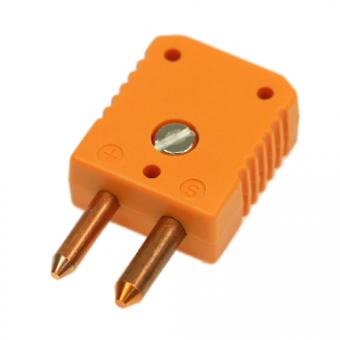 Standard thermocouple connector type S, orange | -50...+120°C
